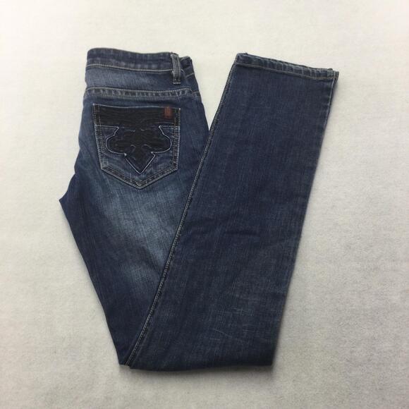 Buffalo David Bitton Denim - Buffalo David Bitton Skinny Jeans Womens 26 Blue Medium Wash Low Rise Stretch